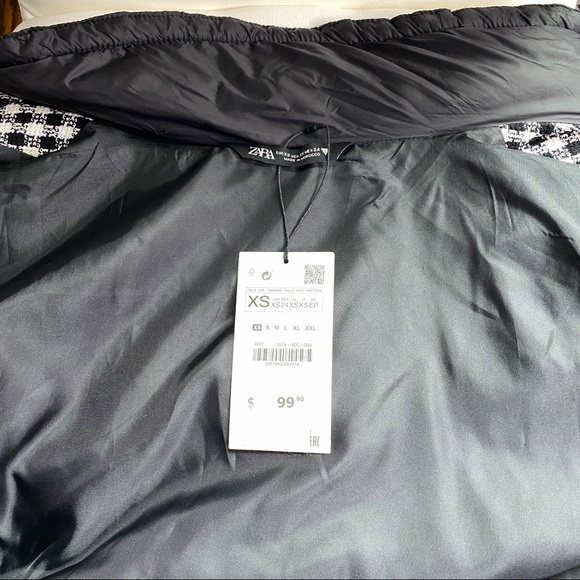 Zara Women Contrasting Tweed Jacket - Picture 11 of 14